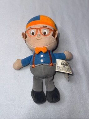 Plush Doll - Orange & Blue Kids Toy